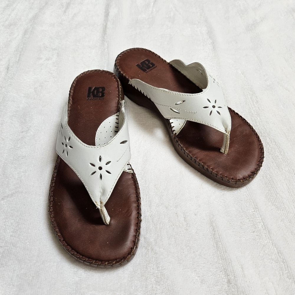 White Leather Sandal